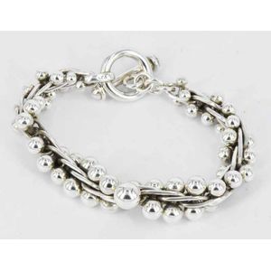Vintage Italian Silver Bracelet Vintage Jewellery Gift for Her Articulated Bracelet Gift for Mum
