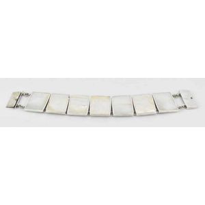 Sterling silver mother online of pearl bracelet