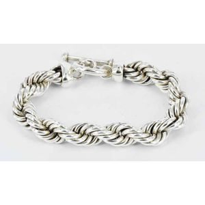 A Mexican silver bracelet, twisted design. 950 silver. Weight…