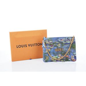 Louis Vuitton Monet Masters Giant Monogram Blue Large Zippy Wallet Charm  Zipper