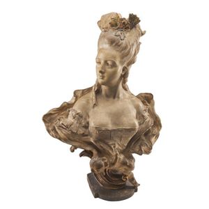 A terracotta bust of Marie Antoniette, by Friedrich…