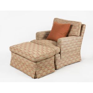 An 'Elegance' armchair and ottoman, by Moran for Riddell Marly
