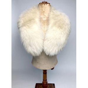 Pale brown blond natural color mink fur collar scarf 1950s 1960s