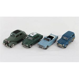 Four Lansdowne model cars, including a '1948 Ford Pilot' and a…