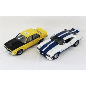 Two Autoart models, Ford Falcon Coupe and Holden Torana