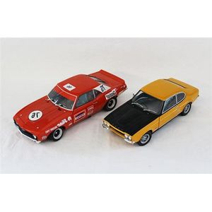 A Minichamps Ford Capri, and a car Carlectibles Camaro