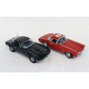 Two Danbury Mint Corvette models, 1966 Corvette Coupe and a…