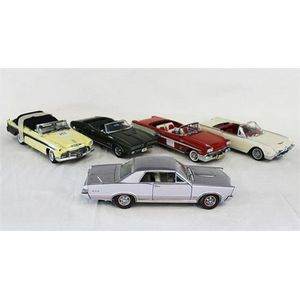 Five various models, including 1958 Pontiac Bonneville…