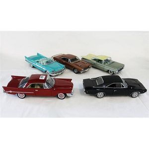 Four Danbury Mint and a West Coast model, including 1957…