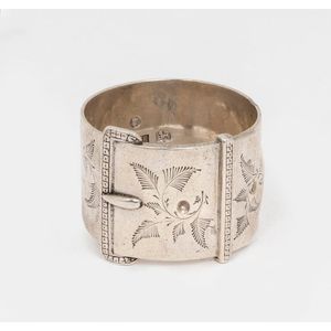 An Australian silver napkin ring by Henry Steiner, Adelaide,…