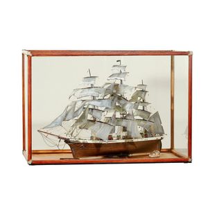 A scale model of the clipper ship 'Cutty Sark', with full…