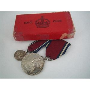 A King's Silver Jubilee medal commemorating the Silver Jubilee…