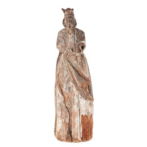 Inmaculada Conception Santos figure. Carved and painted wood…