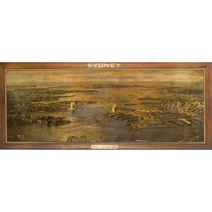Hall and Company. Sydney 1932, Sydney 1932. varnish and pencil…