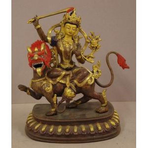 Tibetan gilt bronze figure of Tara, (known as mother of&hellip;