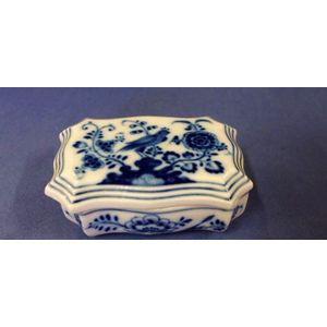 Blue & White Meissen Porcelain Matchbox - Meissen - Ceramics