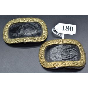 silver, gilt and steel shoe buckles 