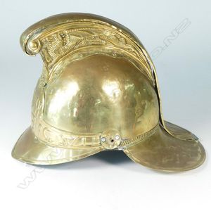 Antique Brass Fireman Fire Fighter Helmet Fire Brigade helmet 