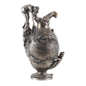An Art Nouveau wine ewer, attributed to WMF, in the style of…