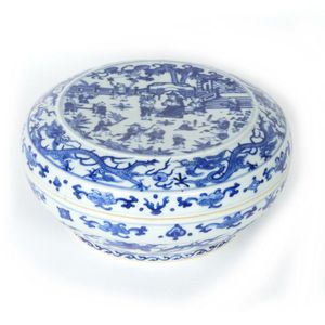 Ming-style Blue and White Porcelain Garden Box - Ceramics - Chinese ...