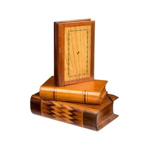 Three Australian timber book boxes, 19th/20th century, Largest…