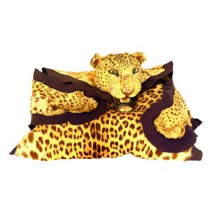 A c.1930/1940 leopard skin rug, full taxidermy mounted head…