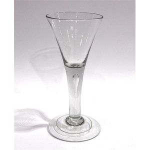 A Rare Hollow Stem English Wine Glass c1745 (item #1328838)