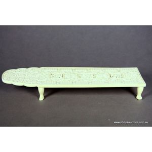 A fine Chinese export ivory cribbage board, Qing Dynasty, 19th…