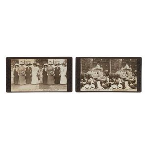[Vida Goldstein, Suffragettes]. 1911 pair of vintage silver&hellip;
