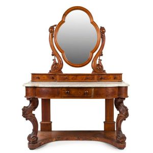 Tasmanian Colonial Dressing Table with Cockatoo Carvings - Dressing ...