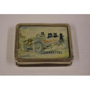 Black Cat Cigarettes vesta case, early 20th century. Of…