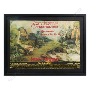 An original 'Sweetwaters Festival 1981' poster, printed in…