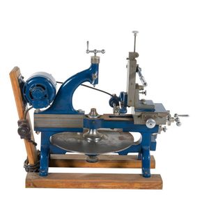 A large Swiss wheel cutting machine, Previously Owned by Fritz…