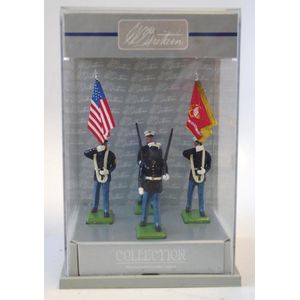 Escort And Sentry Box 8701 Britains Collection 54mm The Middlesex Colour Party 