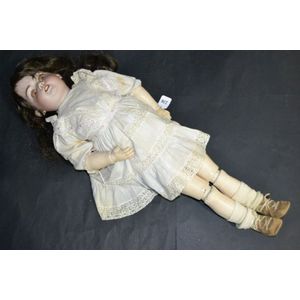 Simon Halbig Bisque head doll, 28 inches marked 'H1079-13 DEP'…