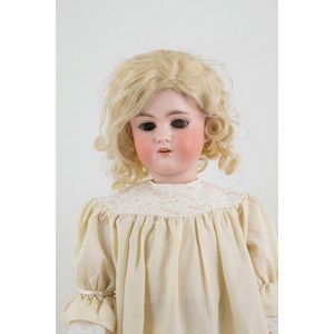Bergmann bisque doll, brown sleeping eyes, original blonde…