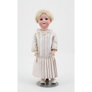 Welsch bisque doll, brown sleeping eyes, original blonde mohair…
