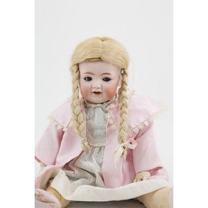 Simon & Halbig bisque character Toddler, brown flirty eyes open…
