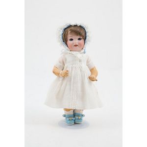 Gebruber Ohlhaver character Toddler doll, blue sleeping eyes,…