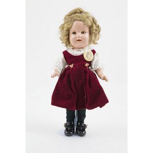 Ideal Shirley temple all composition doll, sleeping eyes with…