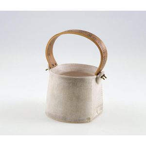Chris Weaver, bucket with ruler handle, impressed, mark, 19 cm&hellip;