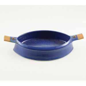 Chris Weaver, handled dish, impressed mark, 35 cm, length