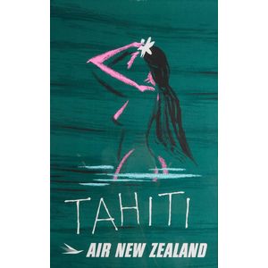 An original Arthur Aldred Thompson 'Tahiti' lithographic poster…