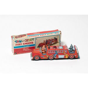 Masudaya Modern Toys (Japan 1960s), 'Tom and Jerry' Fire Engine,…