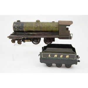 Bowman live steam locomotive and hand made tender, 4-4-0 LNER…