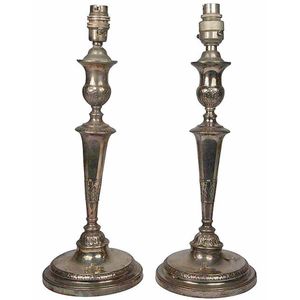 English hallmarked sterling silver George IV pair of…