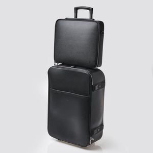 Used Black Louis Vuitton Pegase 50cm Black Taiga Rolling Luggage