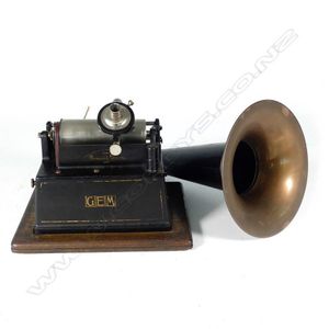 An early 20th century Edison 'Gem' cylinder phonograph, in…