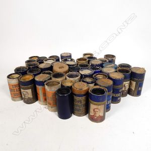Approximately 44 Edison blue wax phonograph cylinders, most in…