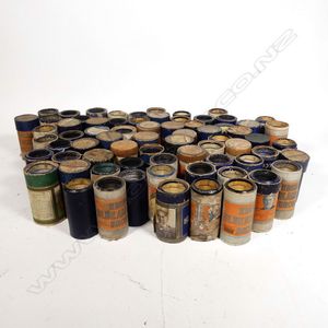 Approximately 70 Edison phonograph blue wax cylinders, mostly…